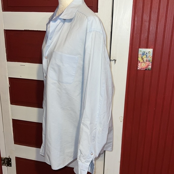 Tommy Bahama Long Sleeves Cotton Button Blue Shirt L - Picture 2 of 5